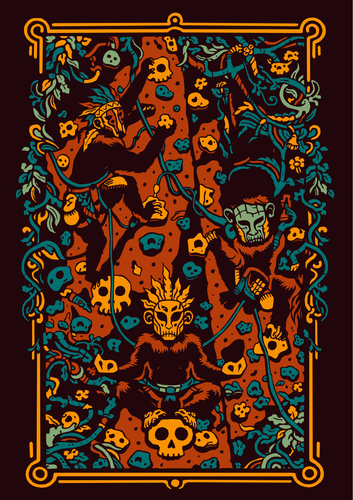 Climbing gym poster artwork
